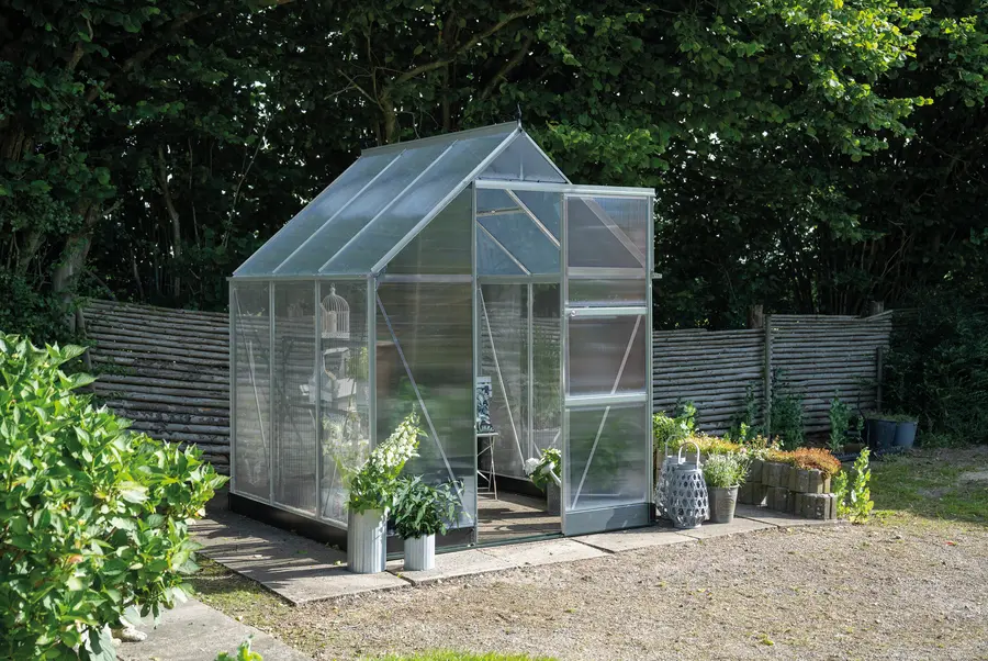 ICON 6 · 3.7 m² (6' x 6') Alu m/4 mm Polycarbonat